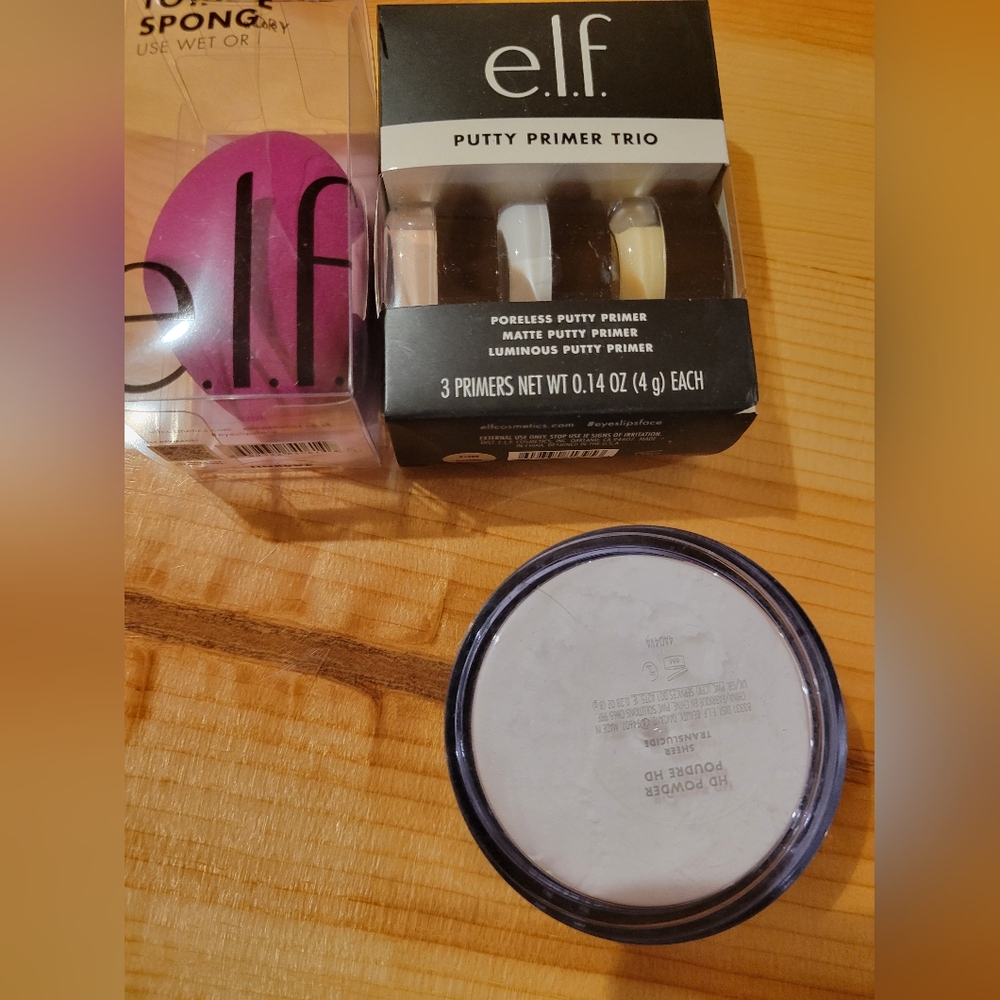 E.L.F. Putty Primer Trio Set, Total Face Sponge, HD Setting Powder - Picture 4 of 4